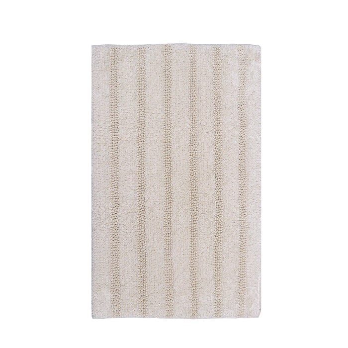 Knightsbridge Linear 220 GSF Reversible Bath Rug 17 x 24 - Light Blue