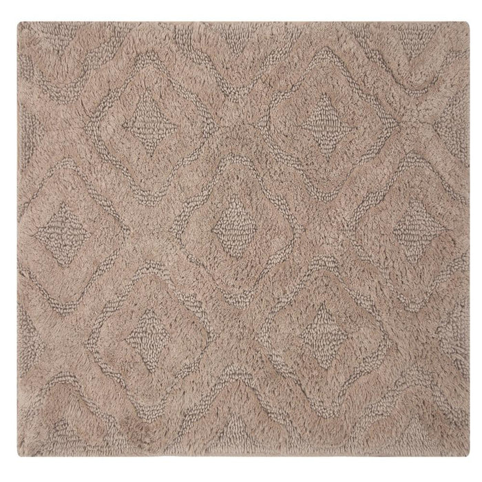 Knightsbridge Link Bath Rug Cotton Non Skid Back - Stone