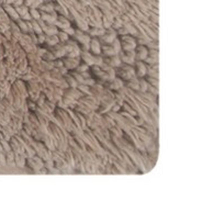Knightsbridge Link Bath Rug Cotton Non Skid Back - Stone