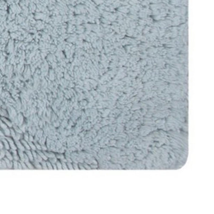 Knightsbridge Orbit Bath Rug Cotton Non Skid Back - Light Blue