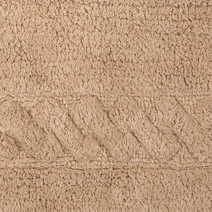 Knightsbridge Chain Bath Rug Cotton Non Skid Back - Natural