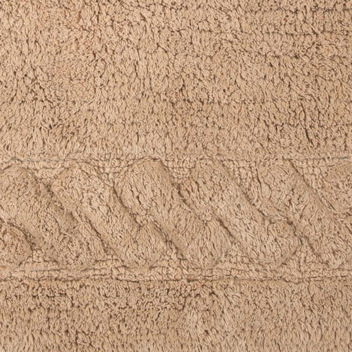 Knightsbridge Chain Bath Rug Cotton Non Skid Back - Natural