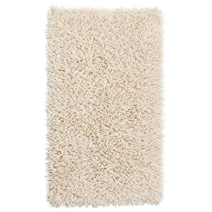 Knightsbridge Chenille Shaggy 220 GSF Non Skid Back Bath Rug 20 x 30 - Ivory