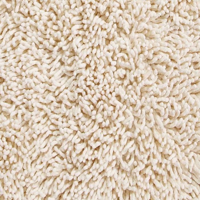 Knightsbridge Chenille Shaggy 220 GSF Non Skid Back Bath Rug 20 x 30 - Ivory