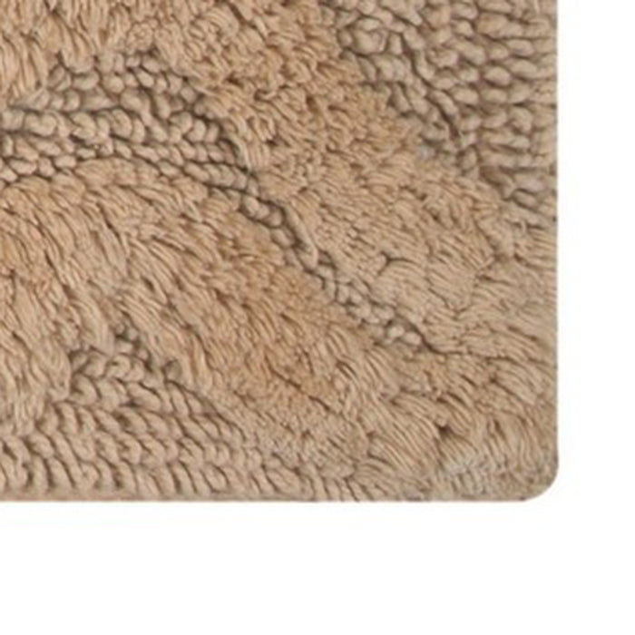 Knightsbridge Link Bath Rug Cotton Non Skid Back - Natural