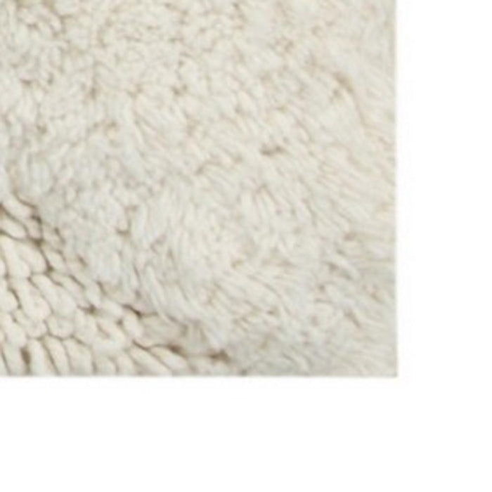 Knightsbridge Orbit Bath Rug Cotton Non Skid Back - Ivory