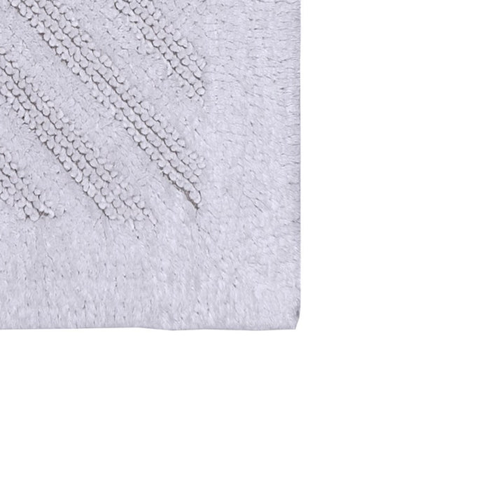 Knightsbridge Shooting Star 220 GSF Reversible Bath Rug 20 x 30 - White