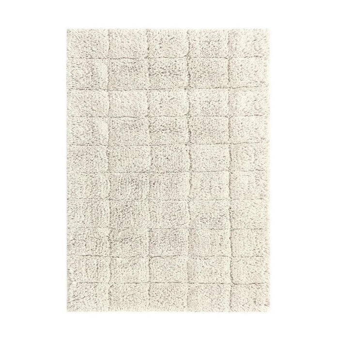 Knightsbridge Summer Tile 220 GSF Non Skid Back Bath Rug 20 x 30 - Ivory