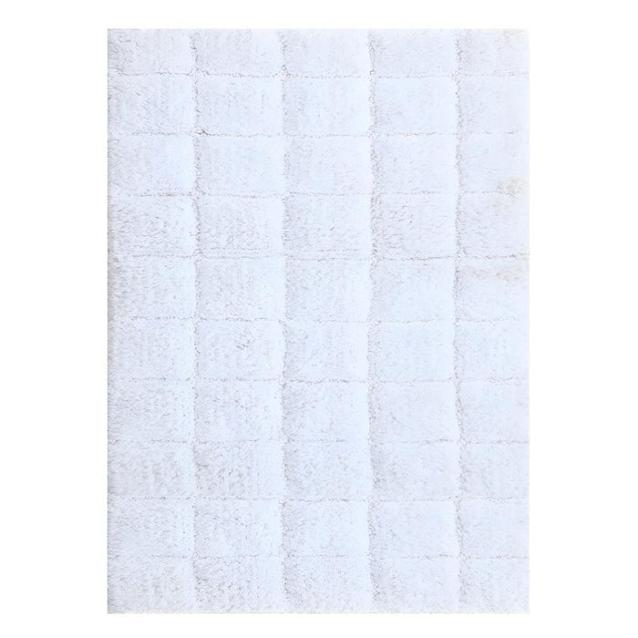 Knightsbridge Summer Tile 220 GSF Non Skid Back Bath Rug 20 x 30 - Ivory