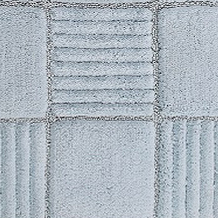 Knightsbridge Chakkar Board 220 GSF Non Skid Back Bath Rug 21 x 34 - Light Blue