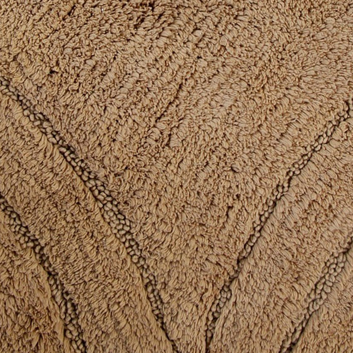 Knightsbridge Diamond 220 GSF Non Skid Back Bath Rug 21 x 34 - Stone