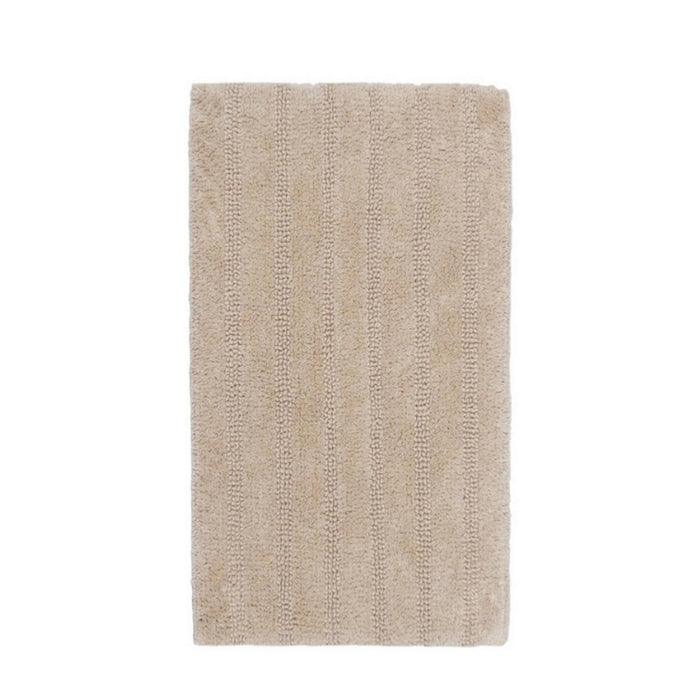 Knightsbridge Linear 220 GSF Reversible Bath Rug 21 x 34 - Stone