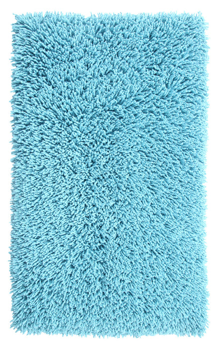 Knightsbridge Melbourne 220 GSF Non Skid Back Bath Rug 21 x 34 - Aqua