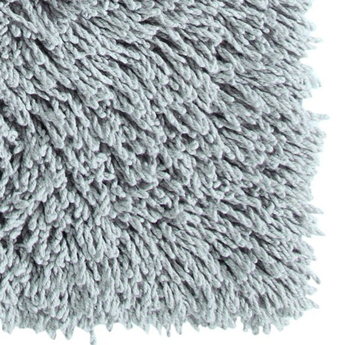 Knightsbridge Melbourne 220 GSF Non Skid Back Bath Rug 21 x 34 - Silver
