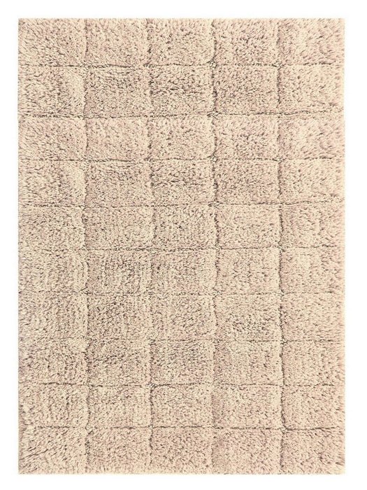 Knightsbridge Summer Tile 220 GSF Non Skid Back Bath Rug 21 x 34 - Natural