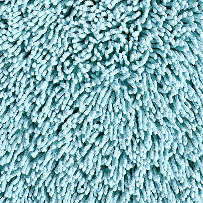 Knightsbridge Chenille Shaggy 220 GSF Non Skid Back Bath Rug 24 x 40 - Aqua