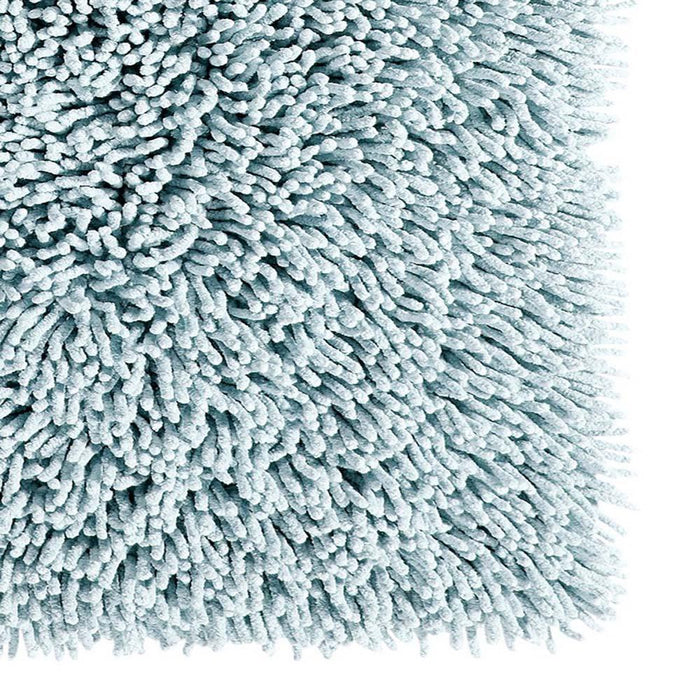 Knightsbridge Chenille Shaggy 220 GSF Non Skid Back Bath Rug 24 x 40 - Light Blue