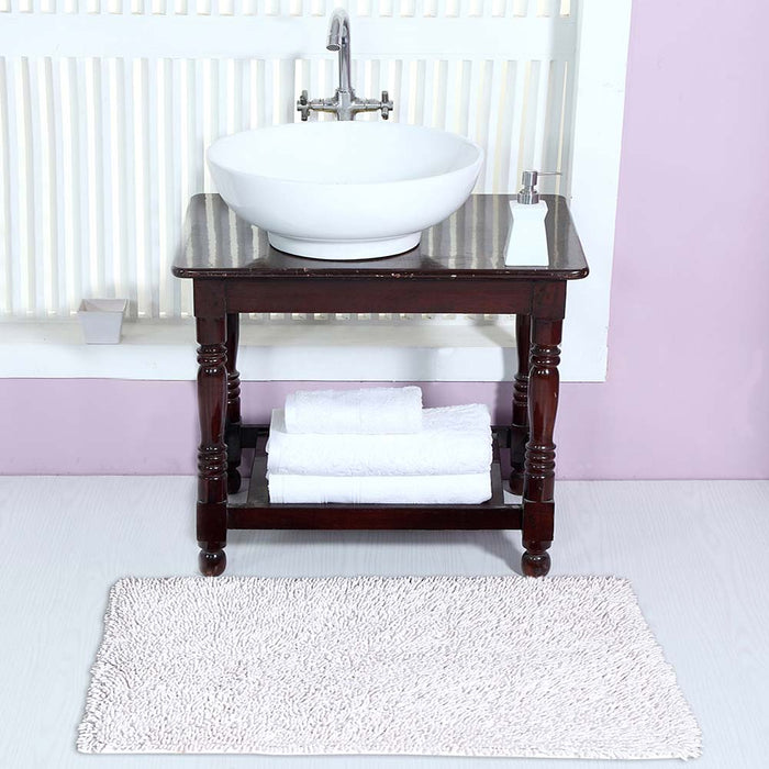 Knightsbridge Chenille Shaggy 220 GSF Non Skid Back Bath Rug 24 x 40
