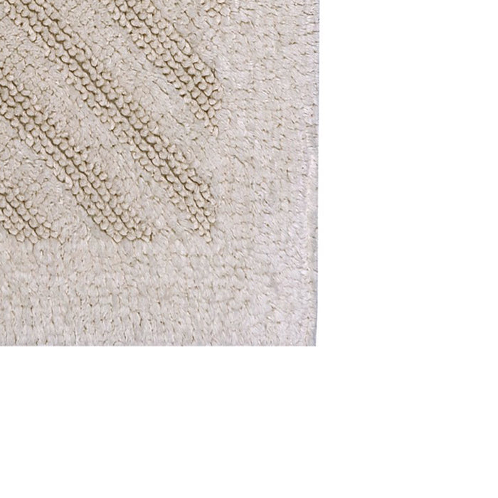 Knightsbridge Shooting Star 220 GSF Reversible Bath Rug 24 x 40 - Ivory