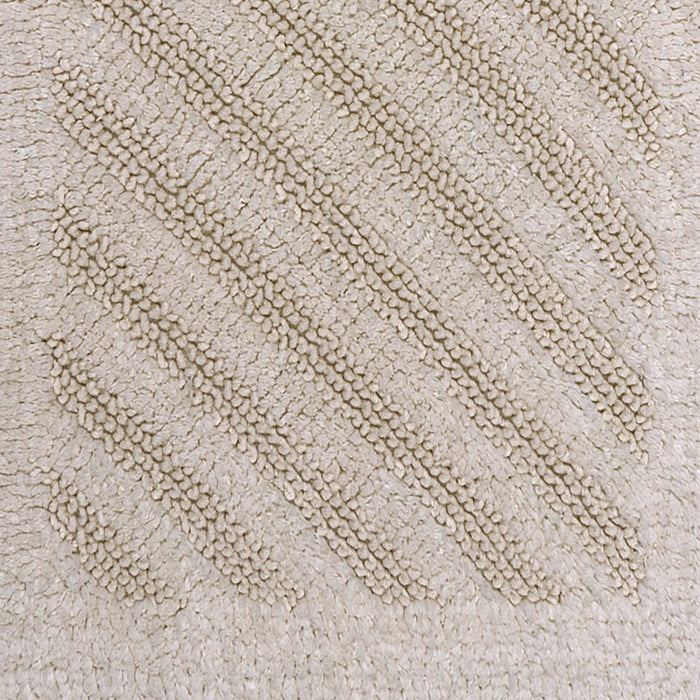Knightsbridge Shooting Star 220 GSF Reversible Bath Rug 24 x 40 - Ivory