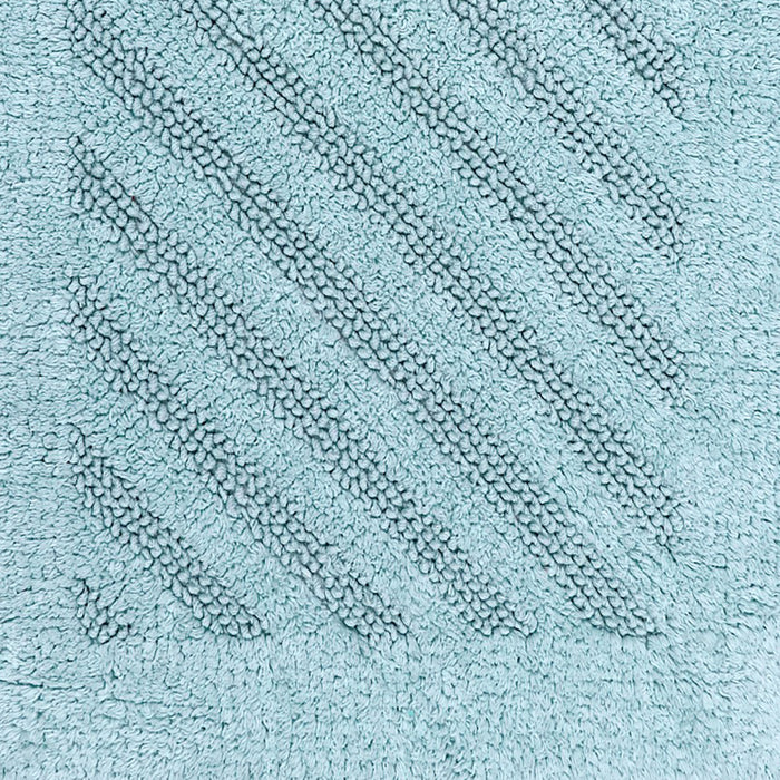 Knightsbridge Shooting Star 220 GSF Reversible Bath Rug 24 x 40 - Light Blue