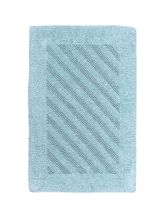 Knightsbridge Shooting Star 220 GSF Reversible Bath Rug 24 x 40 - Light Blue