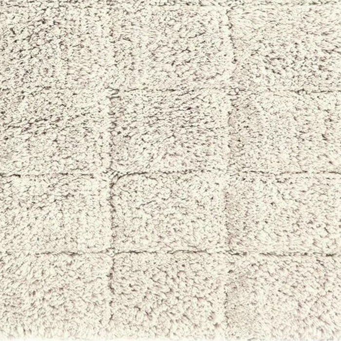 Knightsbridge Summer Tile 220 GSF Non Skid Back Bath Rug 24 x 40 - Ivory