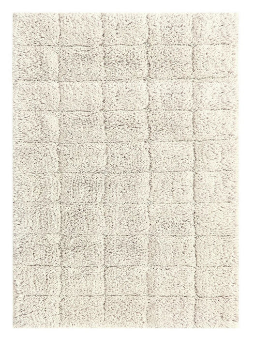 Knightsbridge Summer Tile 220 GSF Non Skid Back Bath Rug 24 x 40 - Ivory