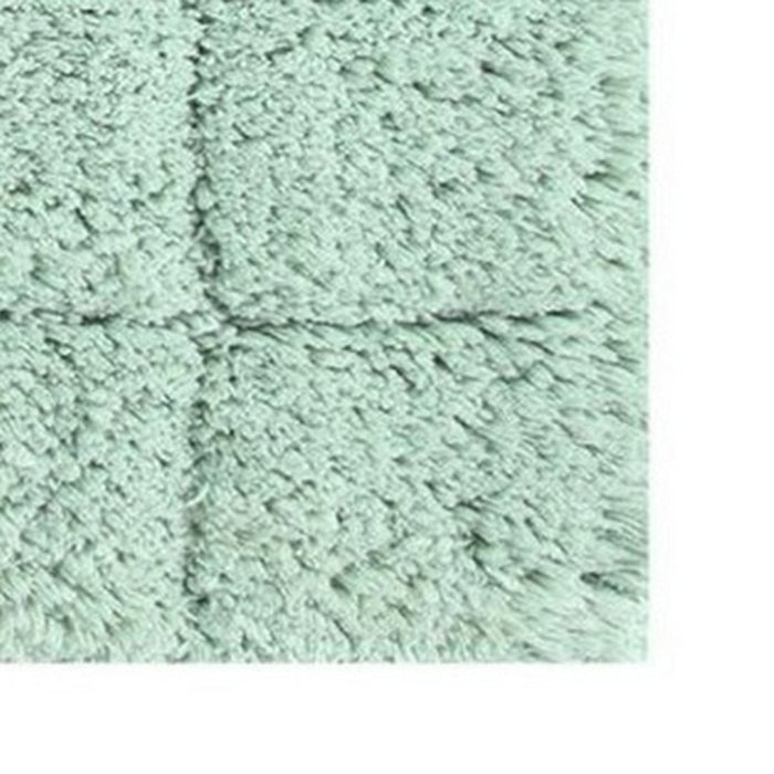 Knightsbridge Summer Tile 220 GSF Non Skid Back Bath Rug 24 x 40 - Sage