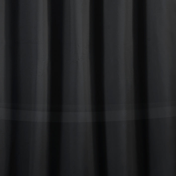 RT Designers Collection Home 3 Gauge Peva Stylish Shower Curtain Liner 70" x 72" Black
