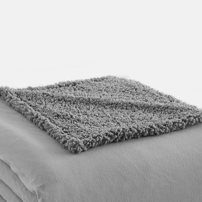Shavel Micro Flannel High Quality Reversible Solid Patterned Luxuriously Super Soft, Comfortable & Warm Sherpa Blanket