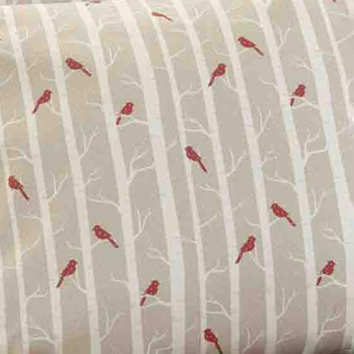 Shavel Micro Flannel Quality Printed Sheet Set - Twin Flat/Fitted Sheet 66x96/75x39x14" Pillowcase 21x32" - Cardinals.
