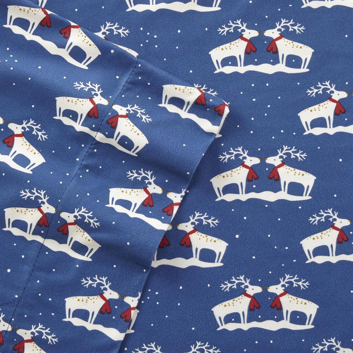 Shavel Home Products - Micro Flannel Printed Deep-Pocket Sheet Set