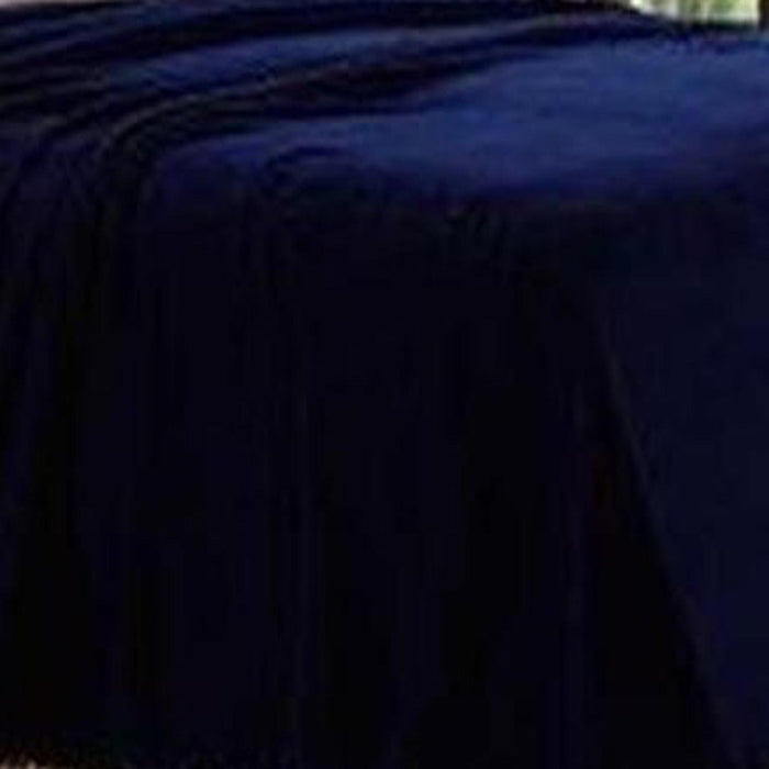 Plazatex Micro Plush Solid Blanket - Navy