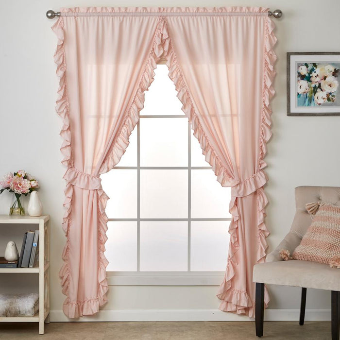 SKL Home By Saturday Knight Ltd Sarah Window Curtain Panel Pair - 2-Pack - Blush