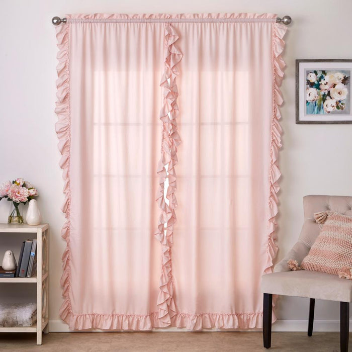 SKL Home By Saturday Knight Ltd Sarah Window Curtain Panel Pair - 2-Pack - Blush