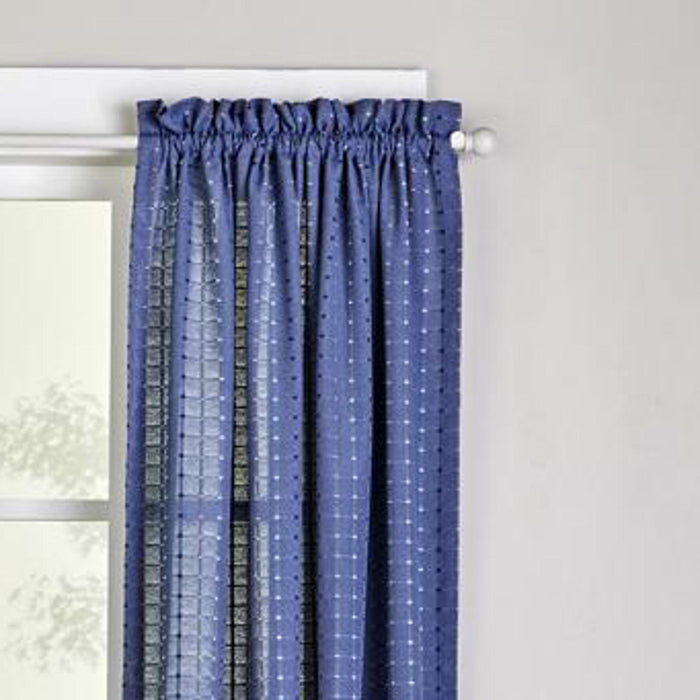 SKL Home Hopscotch Window Panel, 42x63 inches, Denim
