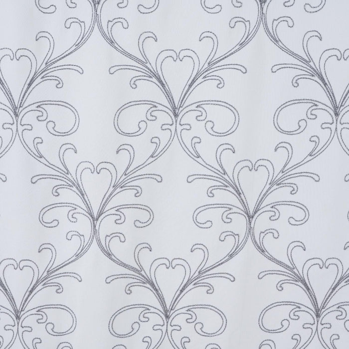 RT Designer Collection Kimber Embroidered Blackout Luxurious Decorative Grommet Curtain Panel White