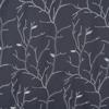 RT Designer Collection Luciana Embroidered Blackout Luxurious Decorative Grommet Curtain Panel Charcoal