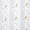 RT Designer Collection Lilian Embroidered Blackout Luxurious Decorative Grommet Curtain Panel White