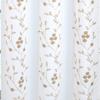 RT Designer Collection Lilian Embroidered Blackout Luxurious Decorative Grommet Curtain Panel White