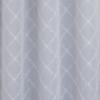 RT Designer Collection Gable Embroidered Blackout Luxurious Decorative Grommet Curtain Panel Silver