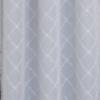 RT Designer Collection Gable Embroidered Blackout Luxurious Decorative Grommet Curtain Panel Silver