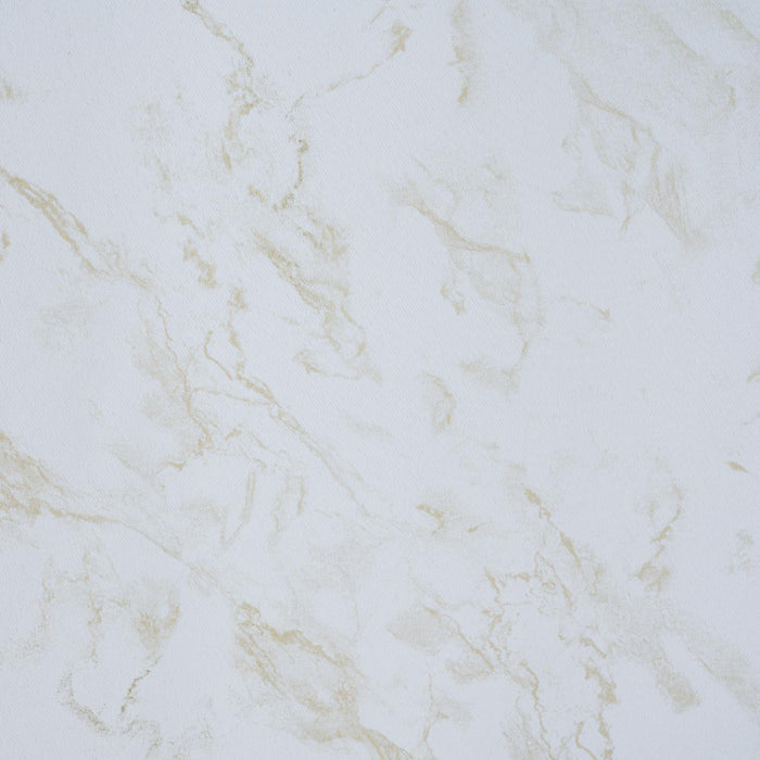 RT Designer Collection Heidi Halo Foil Blackout Luxurious Decorative Grommet Curtain Panel 54" x 90" White