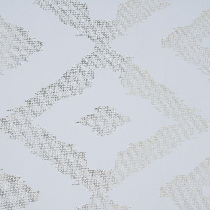 RT Designer Collection Heathrow Halo Foil Blackout Luxurious Decorative Grommet Curtain Panel 54" x 90" White