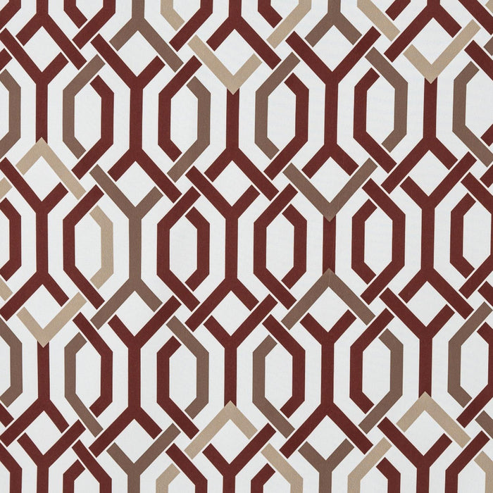 RT Designer Collection Rory Printed Blackout Luxurious Decorative Grommet Curtain Panel Burgundy