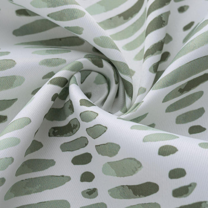 RT Designer Collection Justice Printed Blackout Luxurious Decorative Grommet Curtain Panel Sage