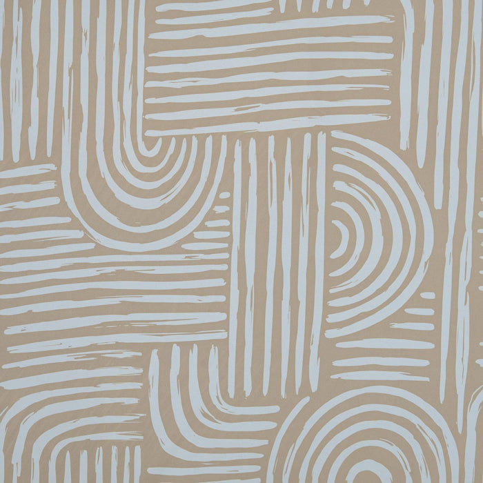 RT Designer Collection Ashton Printed Blackout Luxurious Decorative Grommet Curtain Panel 54" x 84" Taupe