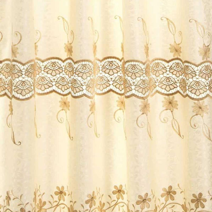 RT Designers Collection Alisa Macrame Rod Pocket Window Room Darkening Panel 54" x 84" Beige