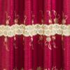 RT Designers Collection Alisa Macrame Rod Pocket Window Room Darkening Panel 54" x 84" Burgundy